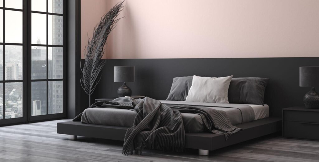 رنگ مشکی برای اتاق خواب