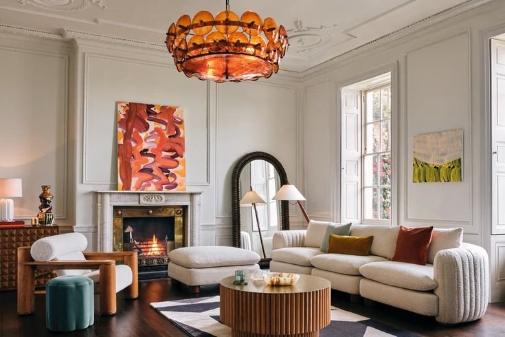 رنگ کهربایی در دکوراسیون