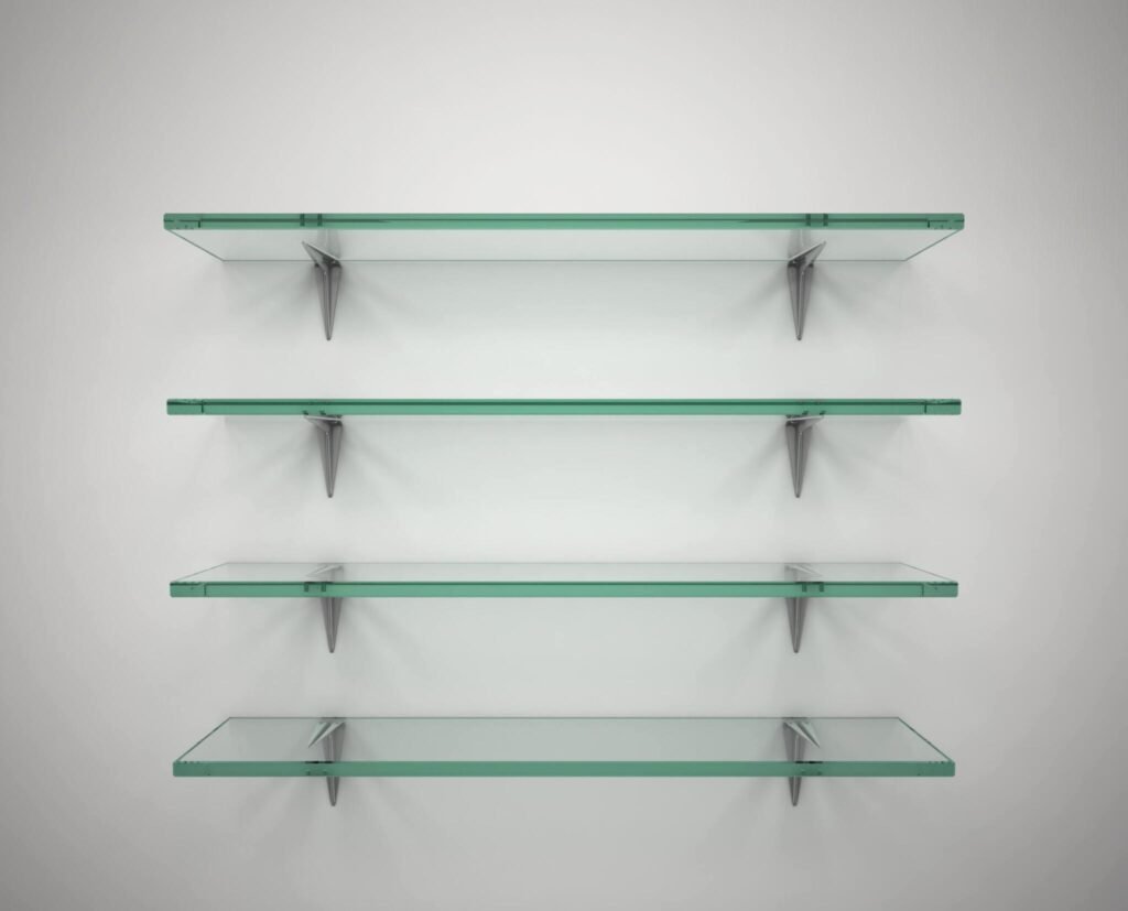 شلف دیواری شیشه ای