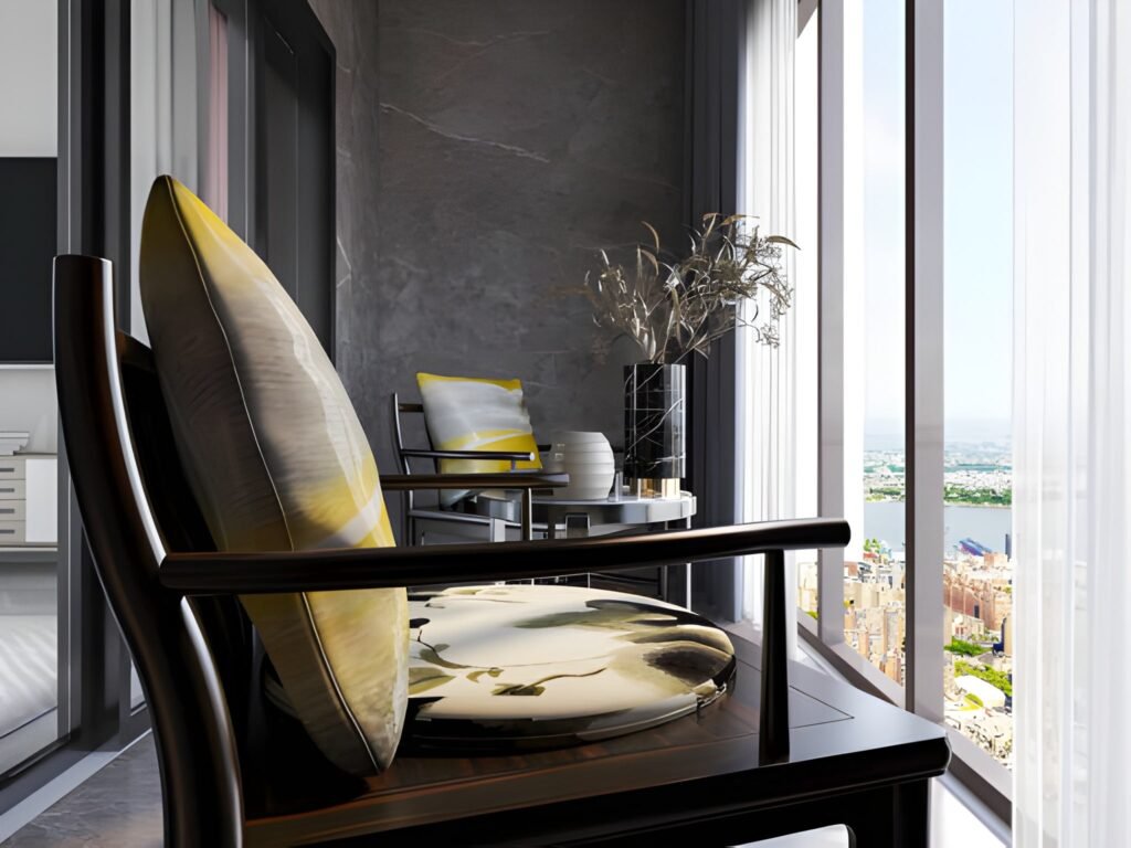 تبدیل فضای بالکن به کافه کوچک