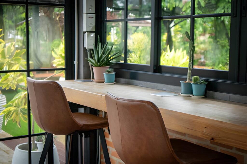 تبدیل فضای بالکن به کافه کوچک