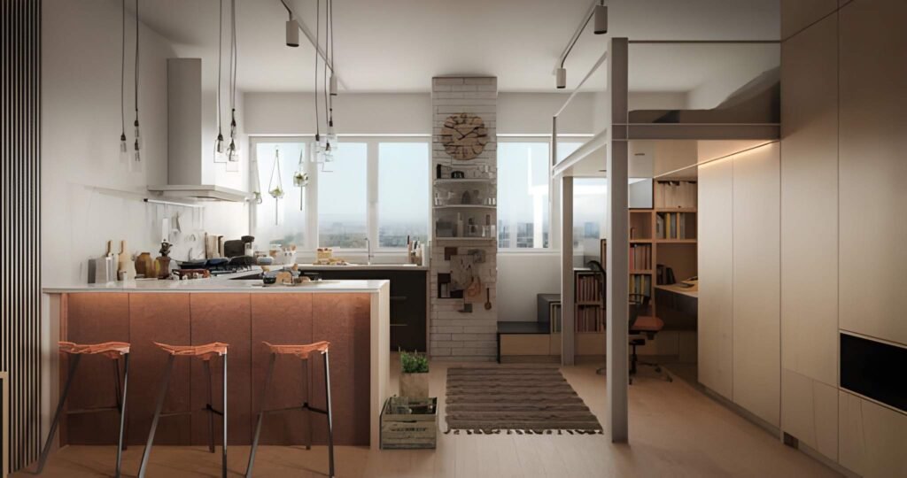 بزرگتر نشان دادن خانه کوچک